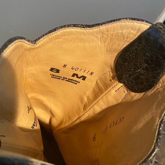 Corral Boots Black vintage lizard overlay - Picture 4 of 14